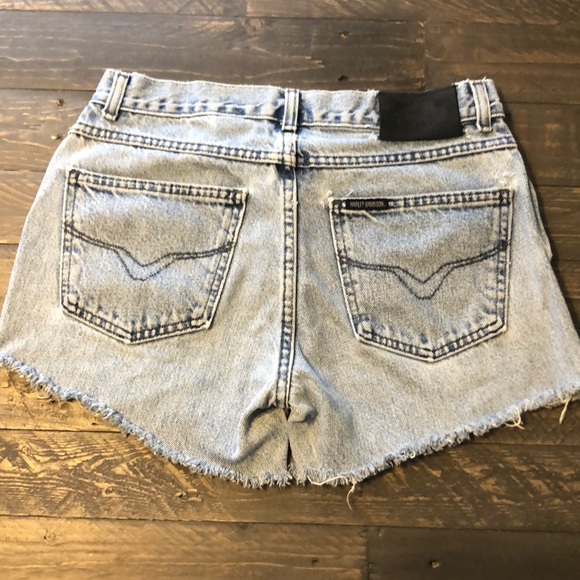 Harley-Davidson Pants - Harley Davidson High Waist Jean shorts